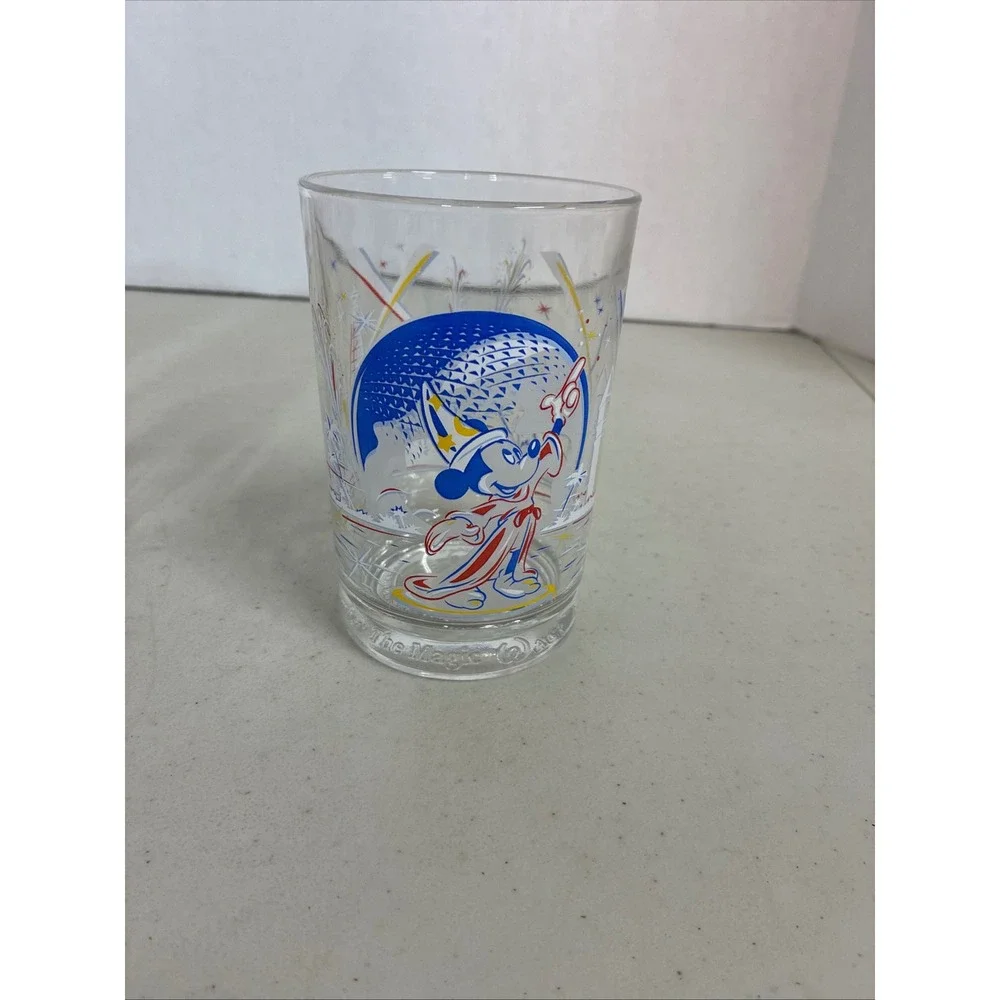 McDonalds Disney World 100 Years of Magic Glasses 2002 Set of 2‎ Mickey Epcot